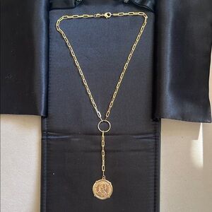 Elegant Gold Medallion Necklace